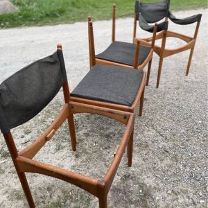 Fire spisestole, egetræ, Kristian Vedel model Modus - Image 10