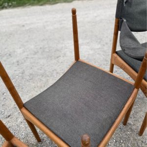 Fire spisestole, egetræ, Kristian Vedel model Modus - Image 2