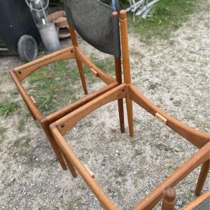 Fire spisestole, egetræ, Kristian Vedel model Modus - Image 3