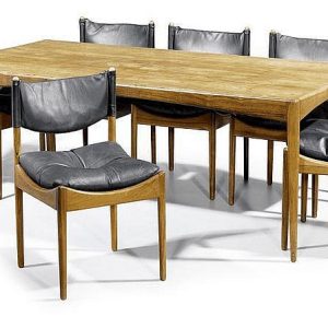 Fire spisestole, egetræ, Kristian Vedel model Modus - Image 14