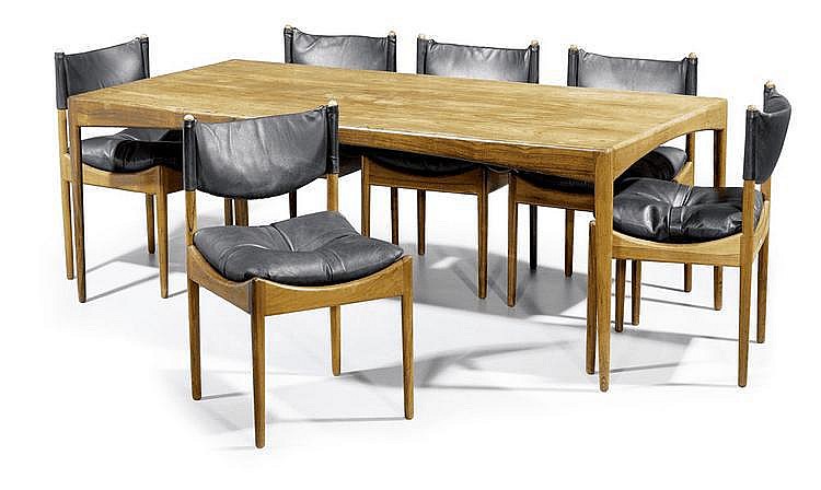 Fire spisestole, egetræ, Kristian Vedel model Modus - Image 14