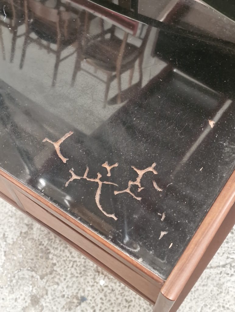 Sminkebord, teak, “Arne Vodder”