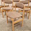 6 spisestole i massiv egetræ, Jørgen Bækmark FDB, model J85