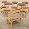 6 spisestole i massiv egetræ, Jørgen Bækmark FDB, model J85