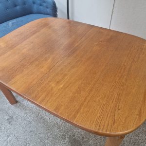 Spisebord, ovalt, med to tillægsplader, teak, Skovmand & Andersen - Image 10