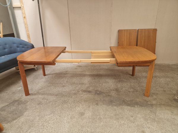 Spisebord, ovalt, med to tillægsplader, teak, Skovmand & Andersen - Image 11