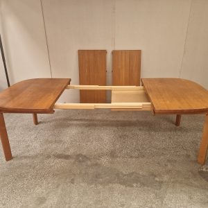 Spisebord, ovalt, med to tillægsplader, teak, Skovmand & Andersen - Image 24