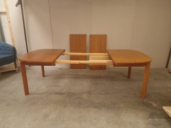 Spisebord, ovalt, med to tillægsplader, teak, Skovmand & Andersen - Image 23