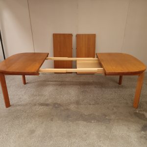 Spisebord, ovalt, med to tillægsplader, teak, Skovmand & Andersen - Image 14