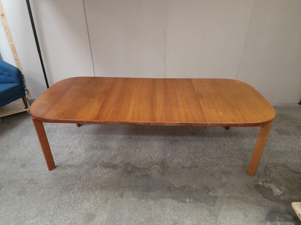 Spisebord, ovalt, med to tillægsplader, teak, Skovmand & Andersen - Image 5