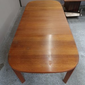 Spisebord, ovalt, med to tillægsplader, teak, Skovmand & Andersen - Image 16