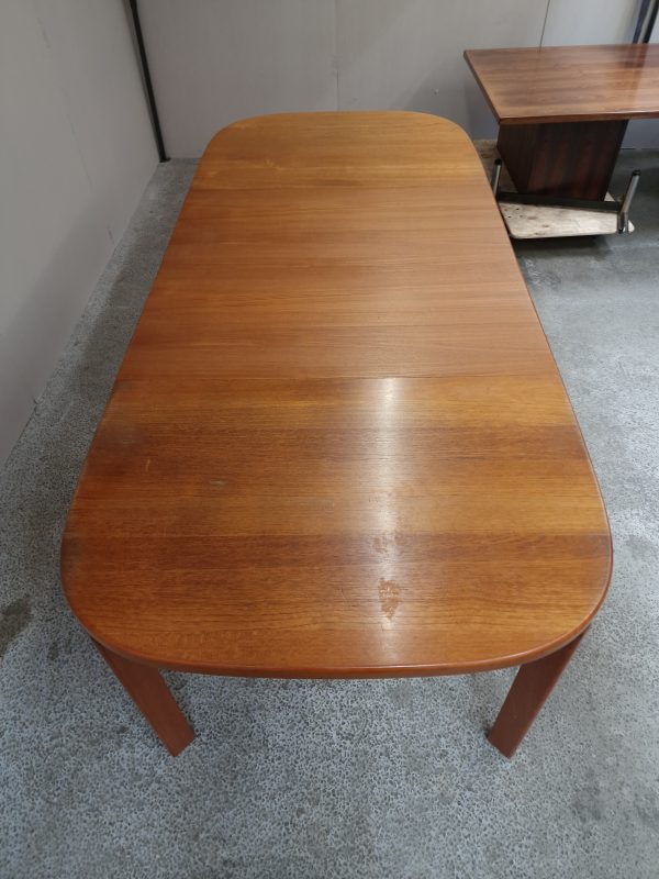 Spisebord, ovalt, med to tillægsplader, teak, Skovmand & Andersen - Image 17