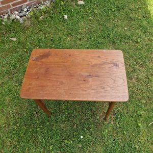 Sofabord med pindehylde, teak - Image 2