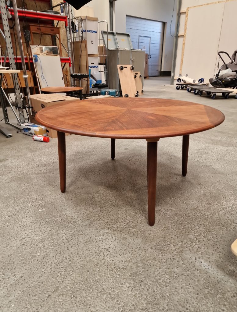 Sofabord, rundt, teak, H. W. Klein, Bramin Møbler