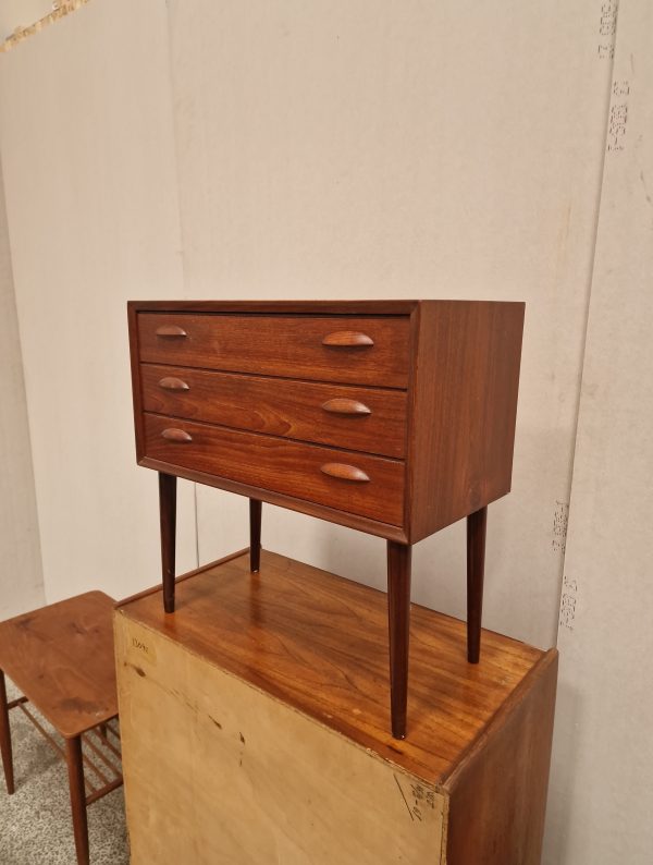 Entrekommode med tre skuffer, teak - Image 2