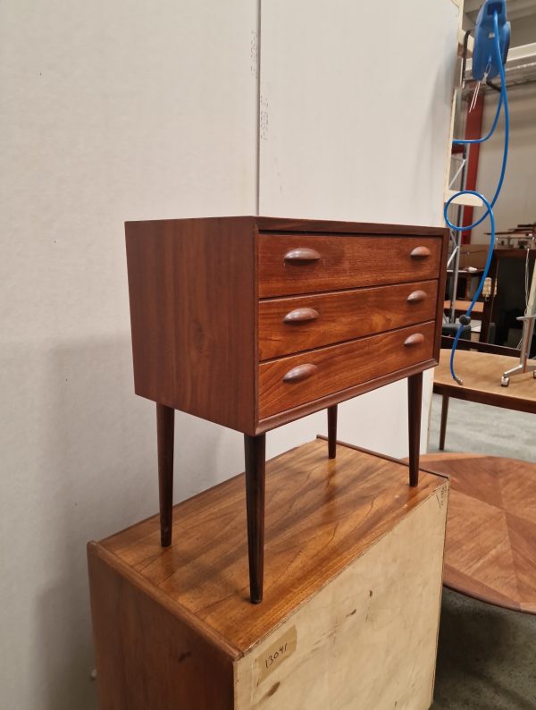 Entrekommode med tre skuffer, teak - Image 3