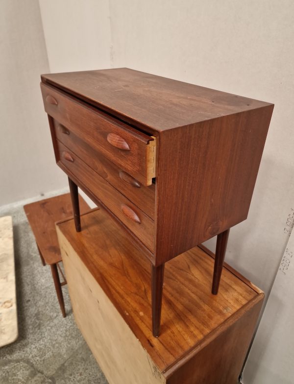 Entrekommode med tre skuffer, teak - Image 6