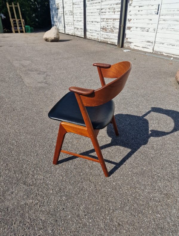 Én spisestol, teak, Kai Kristiansen model 32 - Image 8