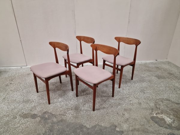 Fire spisestole, massiv teak - Image 20