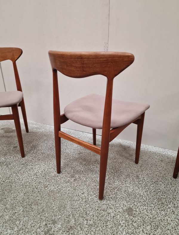 Fire spisestole, massiv teak - Image 14