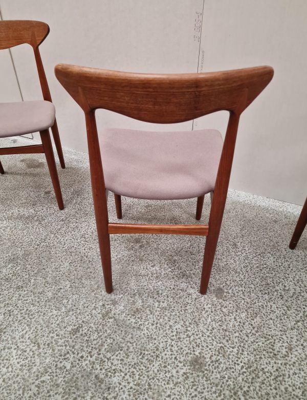 Fire spisestole, massiv teak - Image 15