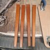 Rundt teak spisebord med to tillægsplader, Skovby