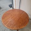 Rundt teak spisebord med to tillægsplader, Skovby