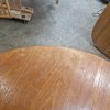 Rundt teak spisebord med to tillægsplader, Skovby