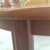 Rundt teak spisebord med to tillægsplader, Skovby