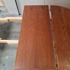 Rundt teak spisebord med to tillægsplader, Skovby