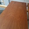 Rundt teak spisebord med to tillægsplader, Skovby