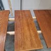 Rundt teak spisebord med to tillægsplader, Skovby