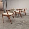 Seks spisestole, Kai Kristiansen model 42,teak, til ompolstring