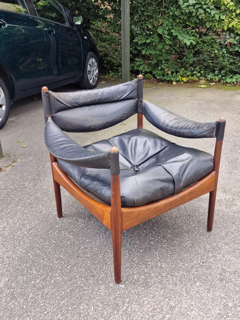 Lænestol i massiv palisander, Kristian Vedel model Modus