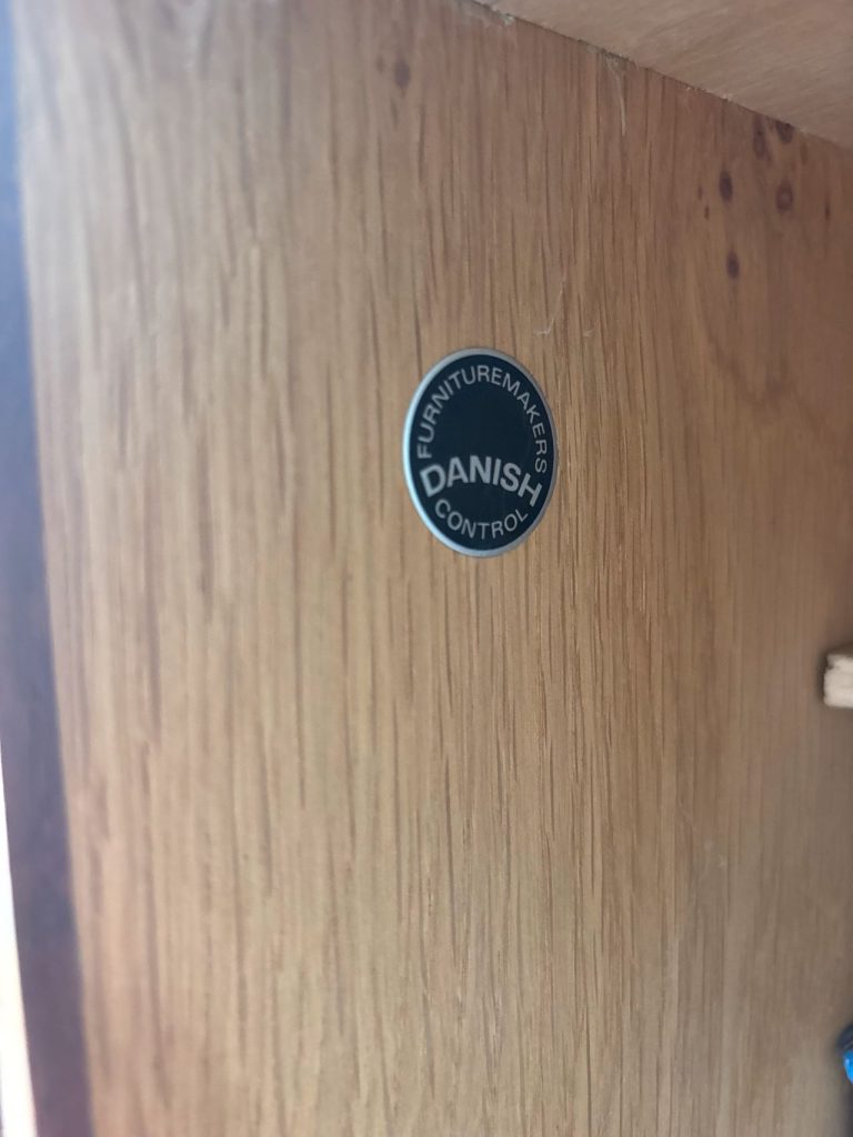 Vangereol med skabe, hylder og vanger, teak, Hansen & Guldberg