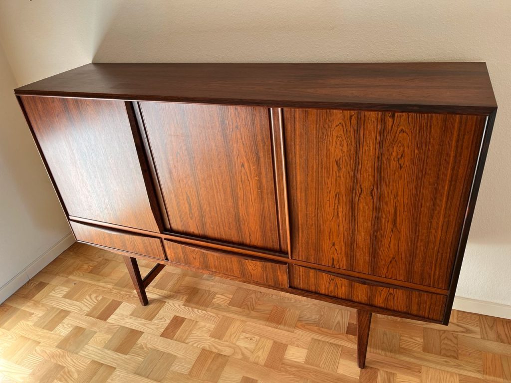 Dækketøjsskab, palisander, EW Bach