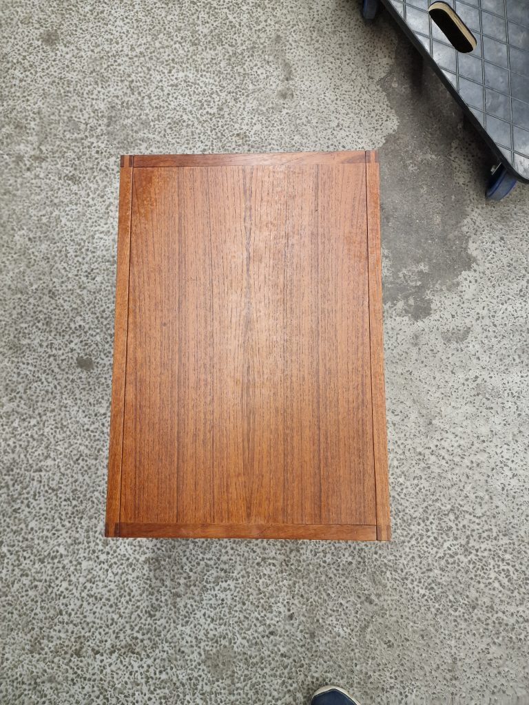 Sofabord, kantet, teak