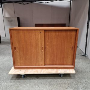 Kontormøbel, teak, skænk og bogreol - Image 2