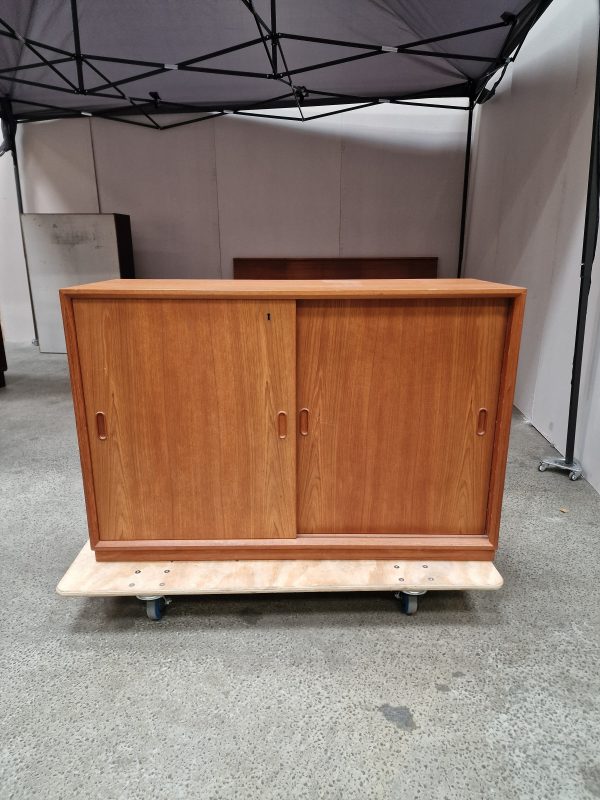Kontormøbel, teak, skænk og bogreol - Image 2