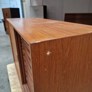 Kontormøbel, teak, skænk og bogreol - Image 4