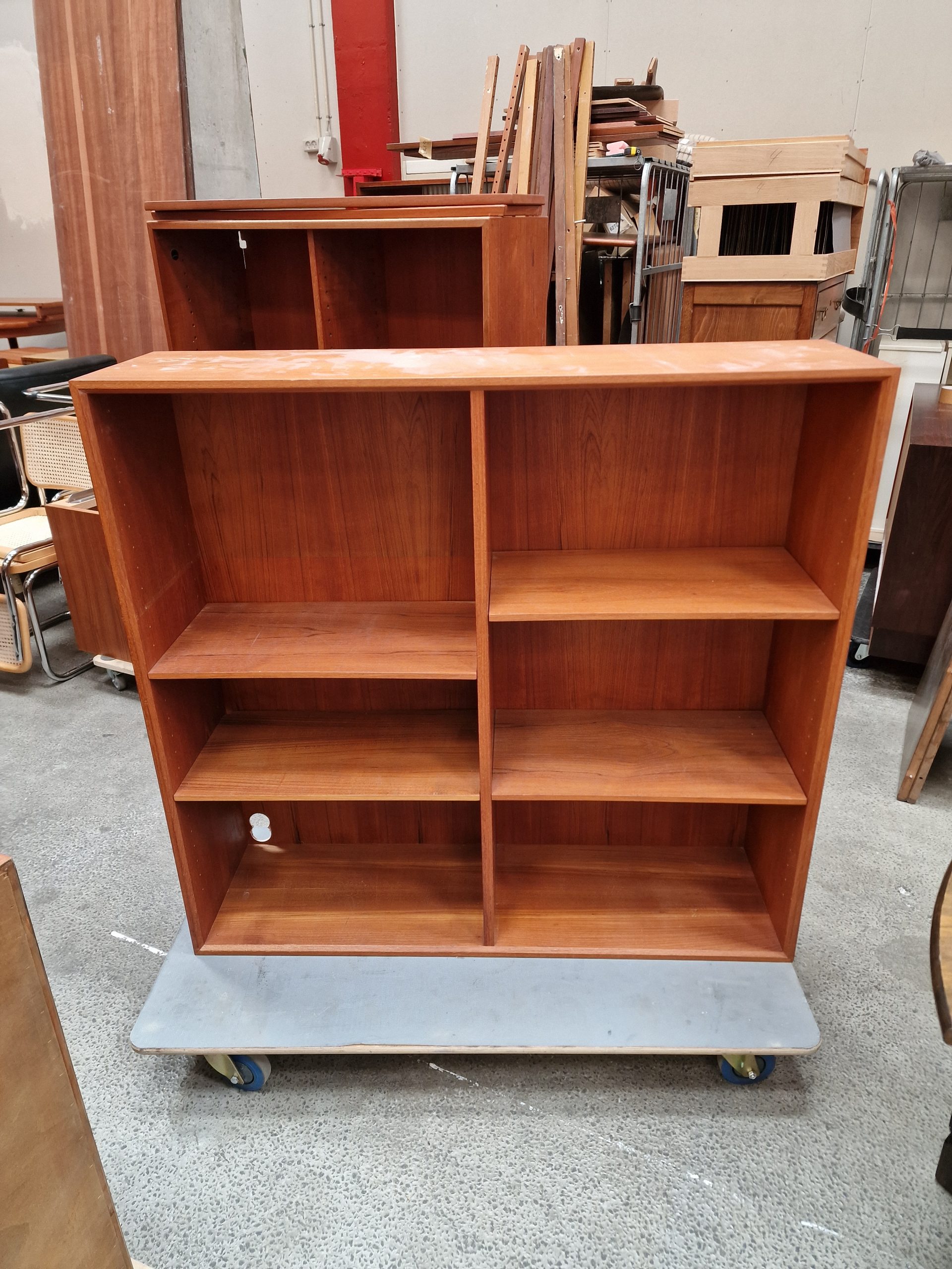 Kontormøbel, teak, skænk og bogreol - Image 14