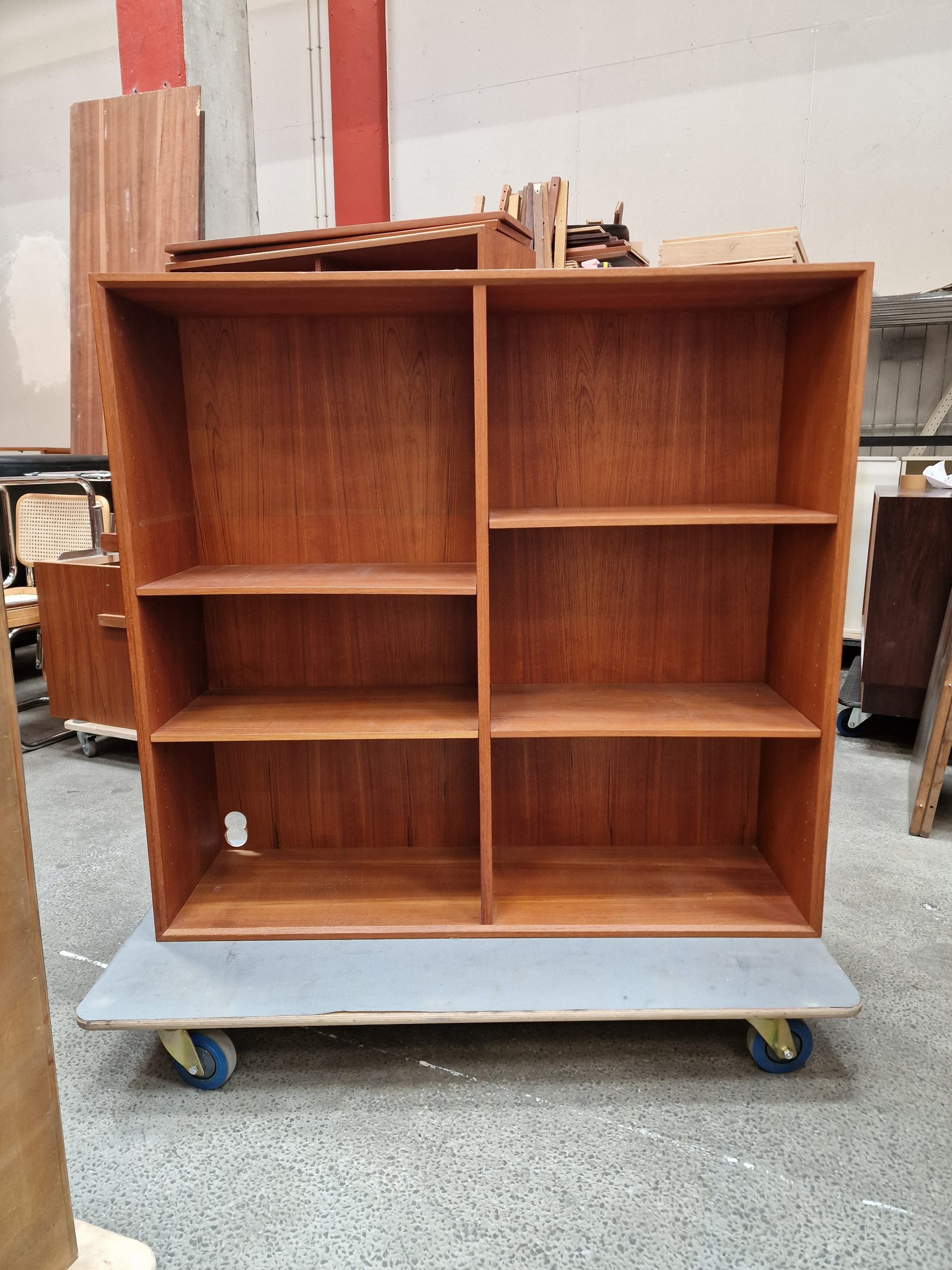 Kontormøbel, teak, skænk og bogreol - Image 11