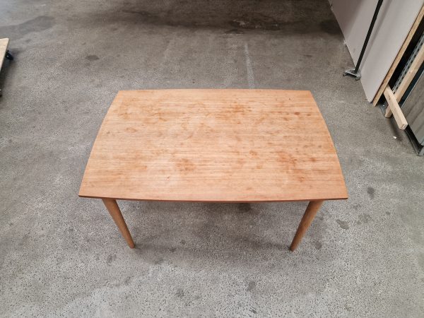 Spisebord med hollandsk udtræk, teak, bådformet - Image 7