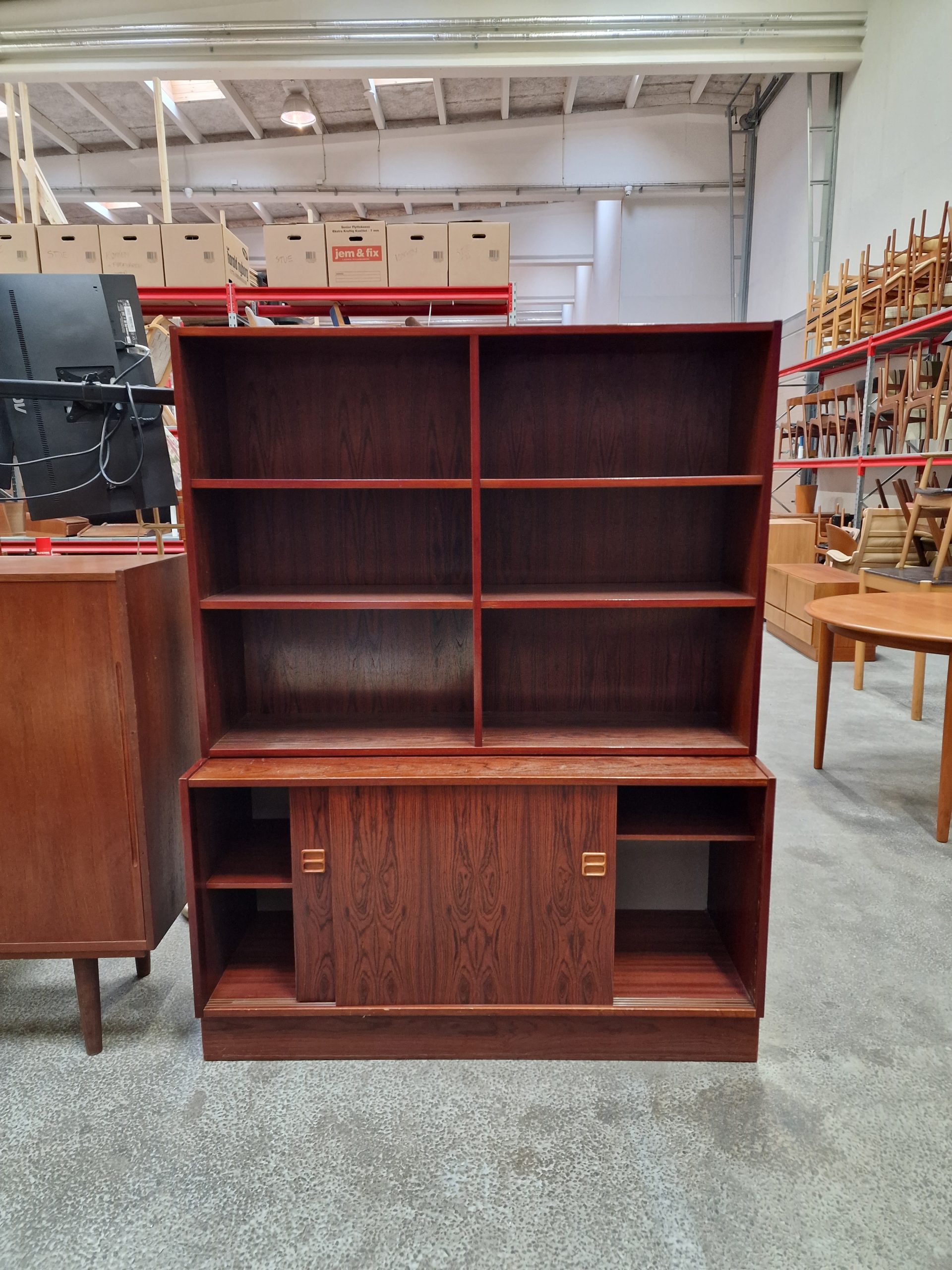 Reol, skænk og bogkasse palisander - Image 3