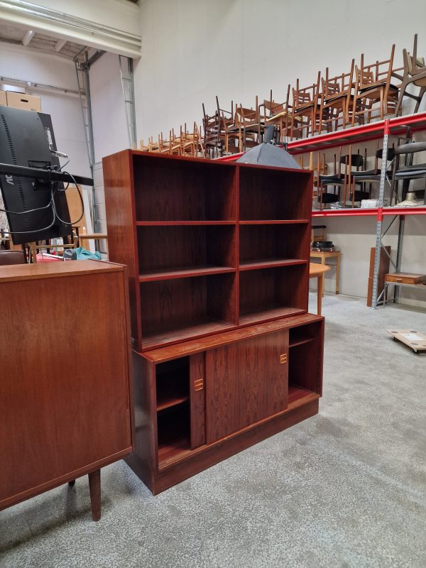 Reol, skænk og bogkasse palisander