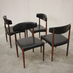 Fire spisestole i massiv palisander - Image 7