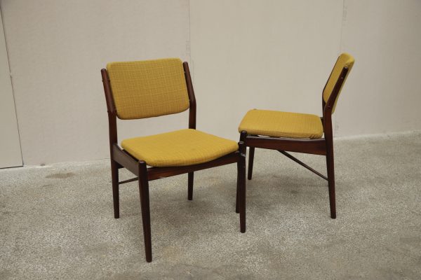 To spisestole i palisander af Arne Vodder, produceret hos Sibast Furniture - Image 11