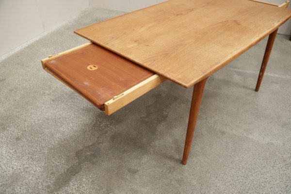 Spisebord med tillægsplader, teak, Alfred Christensen model 371/Boomerang - Image 3