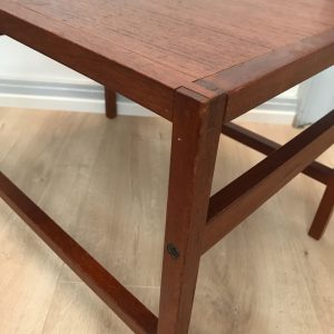 Sofabord, kantet, teak - Image 2