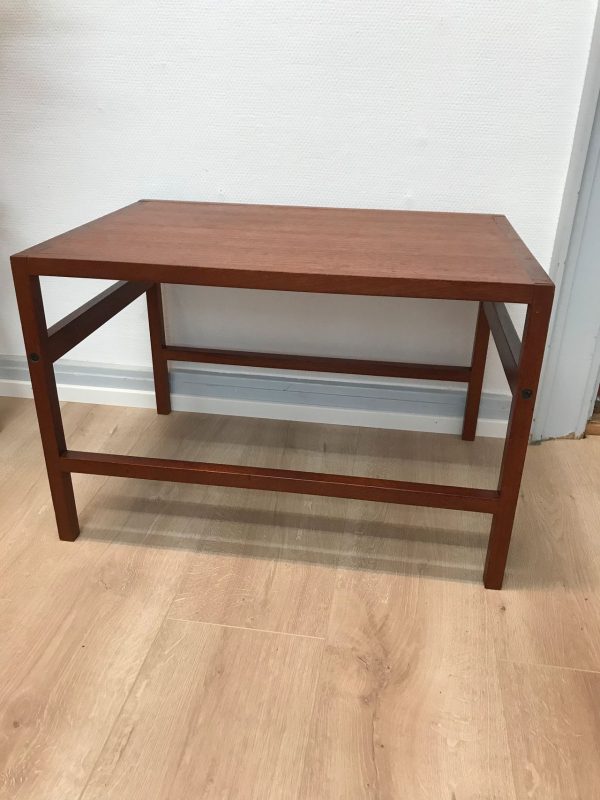 Sofabord, kantet, teak